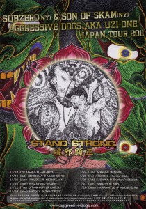 SUBZERO,SON OF SKAM,AGGRESSVE DOGS aka UZI-ONE JAPAN TOUR 2011