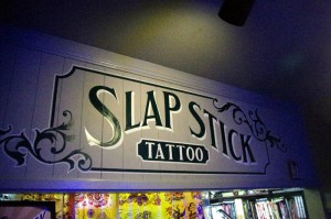 OPIE ORTIZ guest tattoo work at SLAP STICK TATTOO