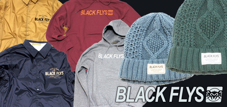 BLACK FLYS - new item’s (Knit cap、Hoodie & Coach jacket )