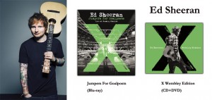 Ed Sheeran - LIVEフィルム『X Wembley Edition(CD+DVD)』『Jumpers For Goalposts(Blu-ray)』Release