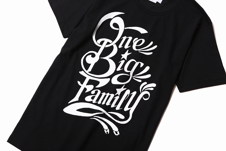 -ONE BIG FAMILY-PROJECT 熊本地震復興支援チャリティTシャツ RUDE GALLERY TOKYOにて2016年6月25日より販売開始。