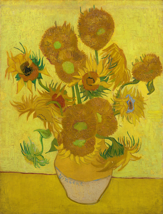 Vincent van Gogh (1853-1890), Sunflowers, 1889 Arles (C) Van Gogh Museum, Amsterdam (Vincent van Gogh Foundation)