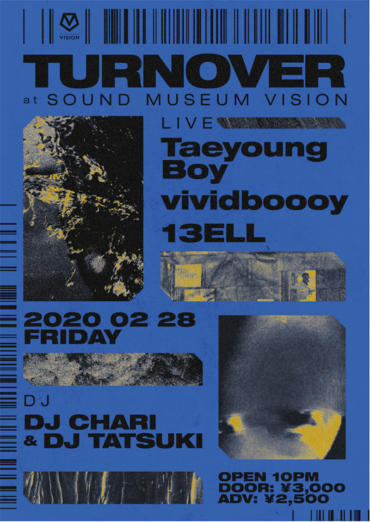 『TURN OVER』2020年2月28日 (金) at 渋谷 SOUND MUSEUM VISION