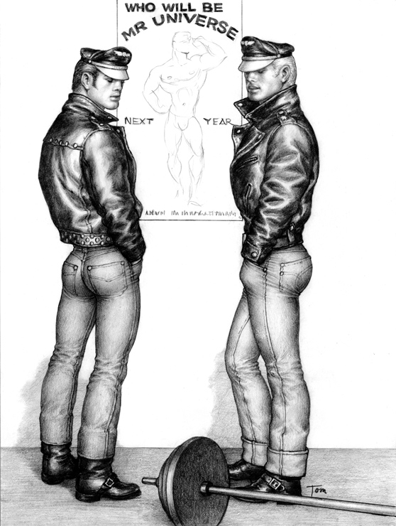 TOM OF FINLAND (Finnish, 1920-1991), Untitled, 1963, Gouache on paper, 12.44 in. x 9.38 in., Tom of Finland Foundation permanent collection, © 1963 - 2020 Tom of Finland Foundation